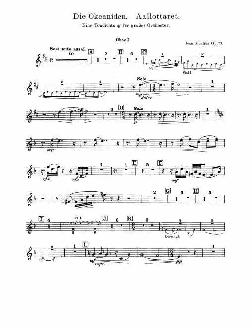 Oboe 1, 2, English Horn