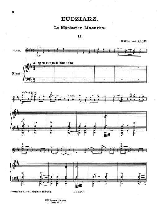 2. Le menetrier - Score and Part