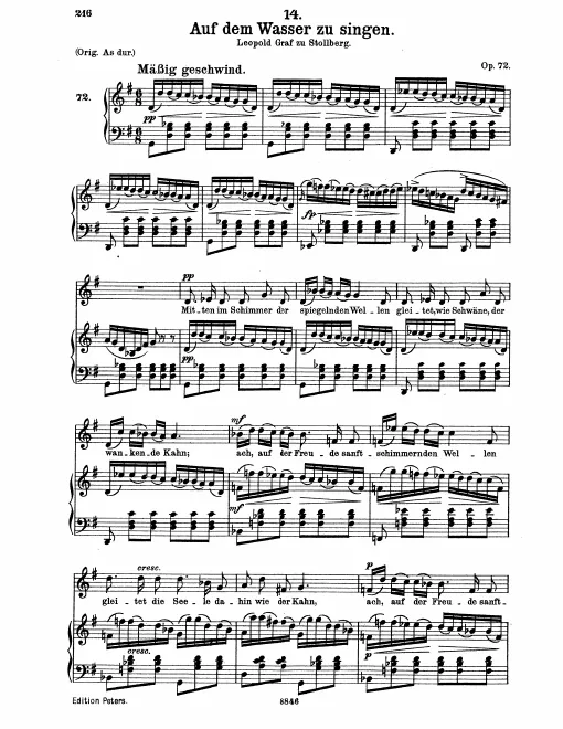 Complete Score (Medium voice, transposed to G major)