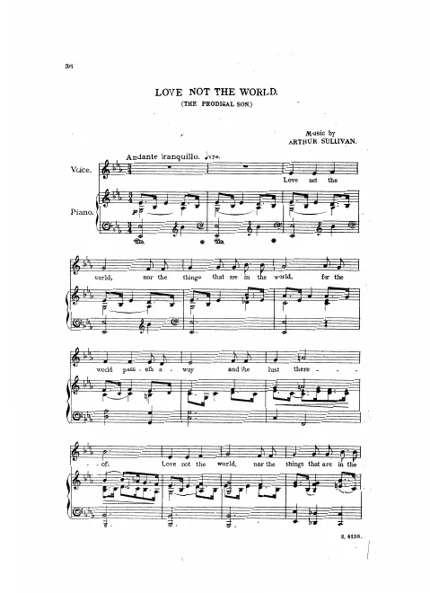 Aria: Love Not the World