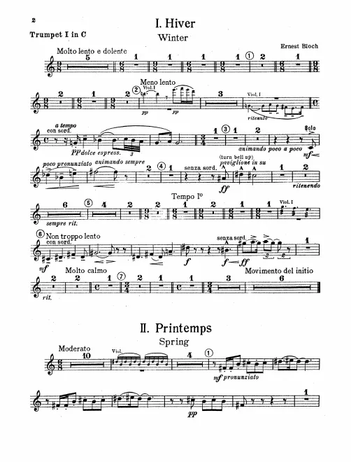 Trumpet 1, 2 (C)