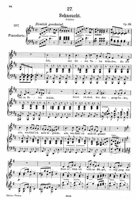 Complete Score (Original / High voice, B minor)