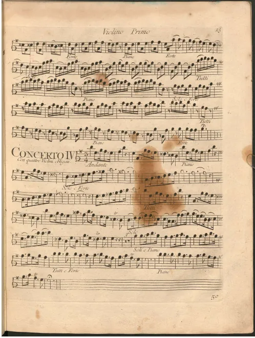 Violins I (solo and ripieno)