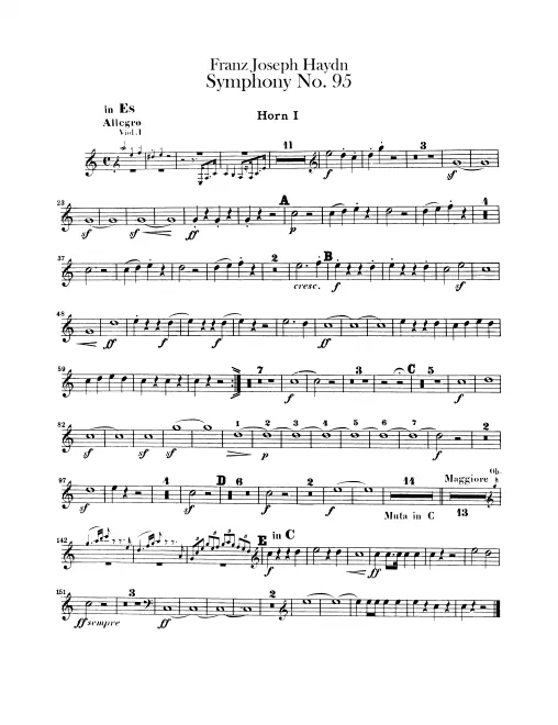 Horn 1, 2 (E♭/C)