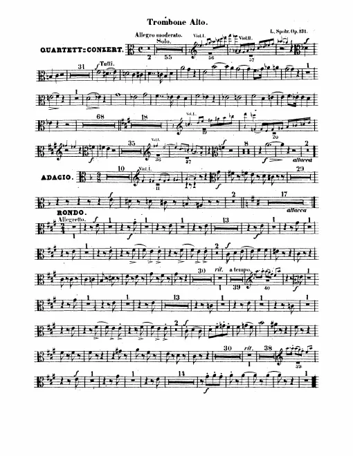 Trombone 1, 2, Bass Trombone