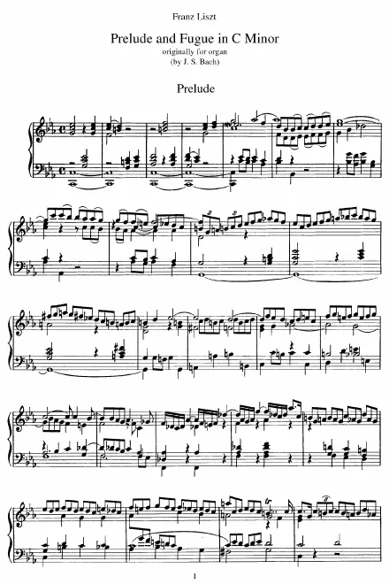 3. Prelude and Fugue in C minor, BWV 546 (S.462/3)