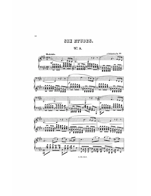 3. Etude in C♯ minor
