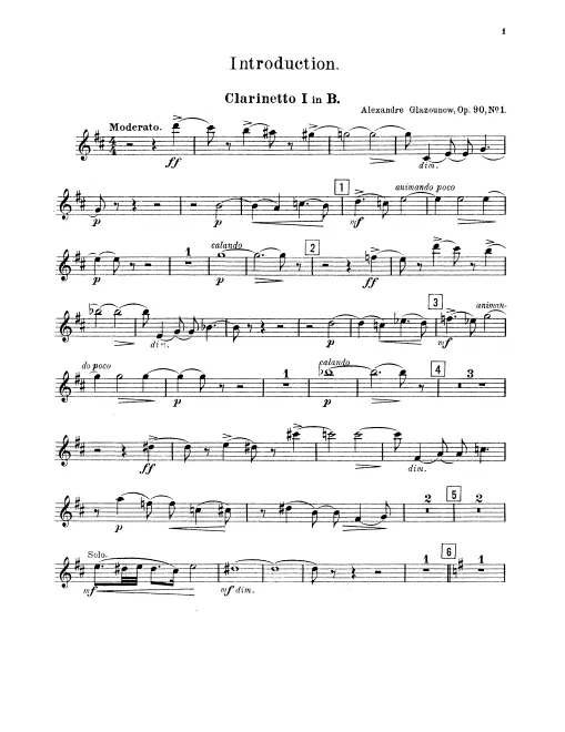 Clarinet 1, 2 (B♭)
