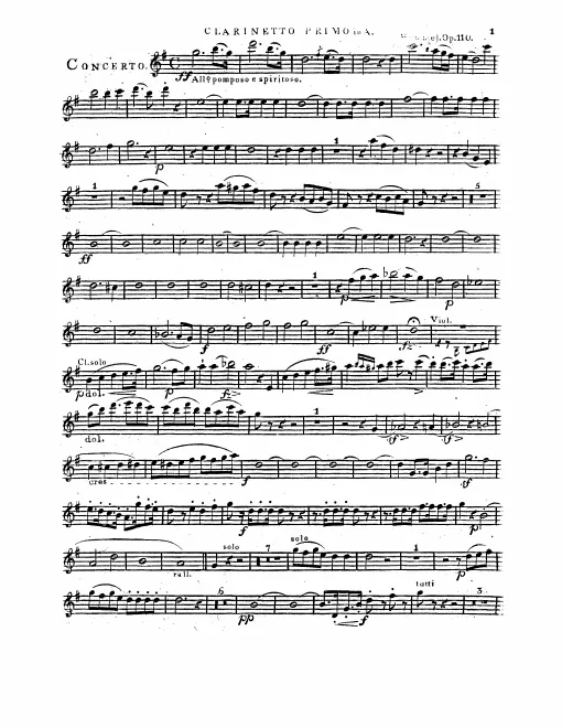 Clarinet 1, 2 (A)