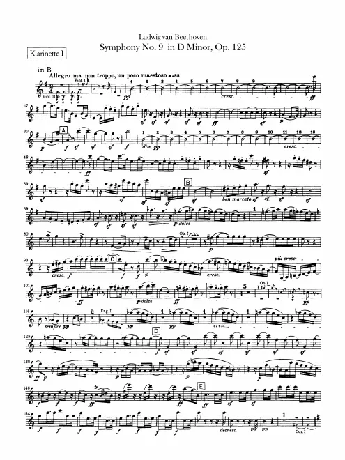Clarinet 1 (B♭/C/A)