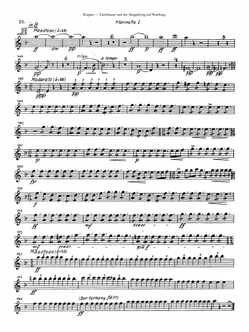 Clarinet 2 (B♭, A, C)
