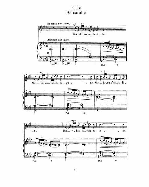 3. Barcarolle (F minor, transposed)