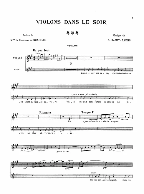 Complete Score (with violin part)