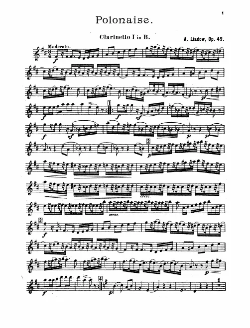 Clarinet 1, 2 (B)