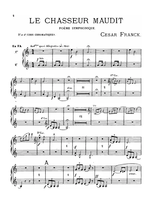 Horn 3/4 (F)