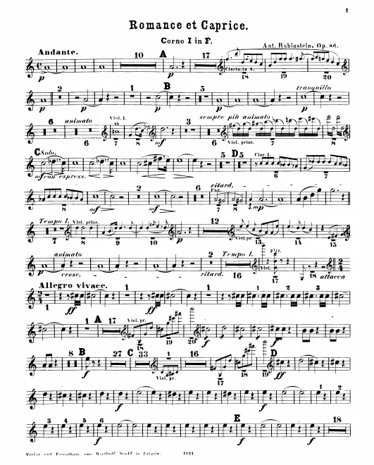 Horn 1, 2 (F)