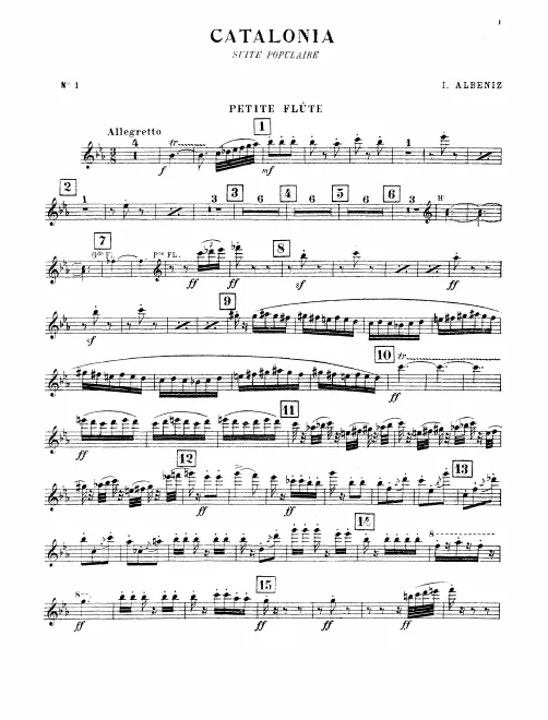 Piccolo, Flute 1/2