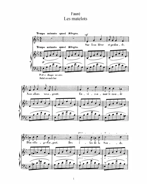 Complete Score (Original key for medium/low voice, E♭ major)