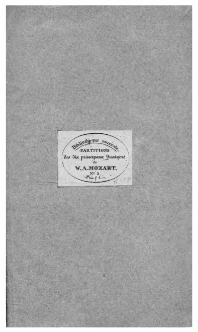 3. Quartet in B♭ major, K.458