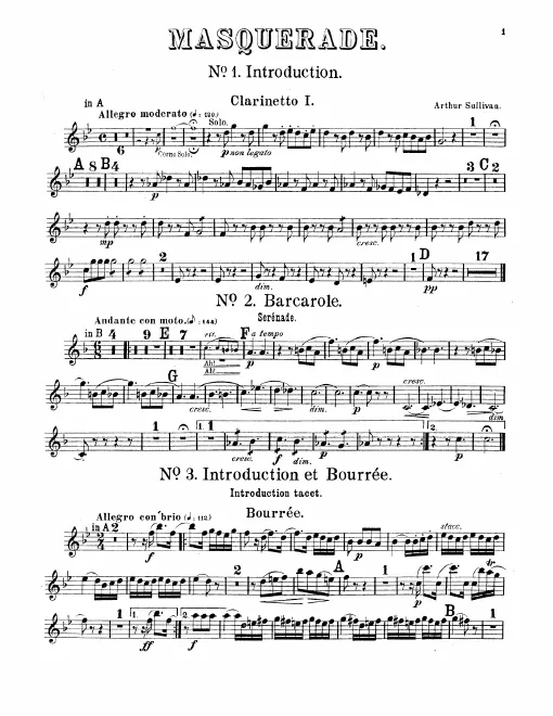 Clarinet 1, 2 (B♭/A)