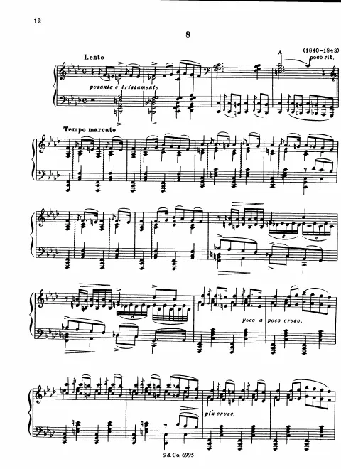 8. Lento. Tempo marcato (S.242/8)