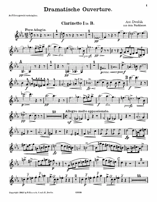 Clarinet 1, 2 (B♭)
