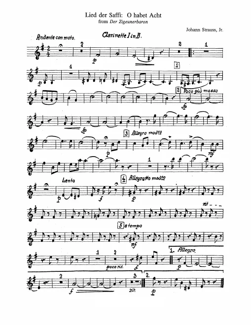 Clarinet 1, 2 (B♭)