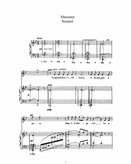 Complete score (B major)