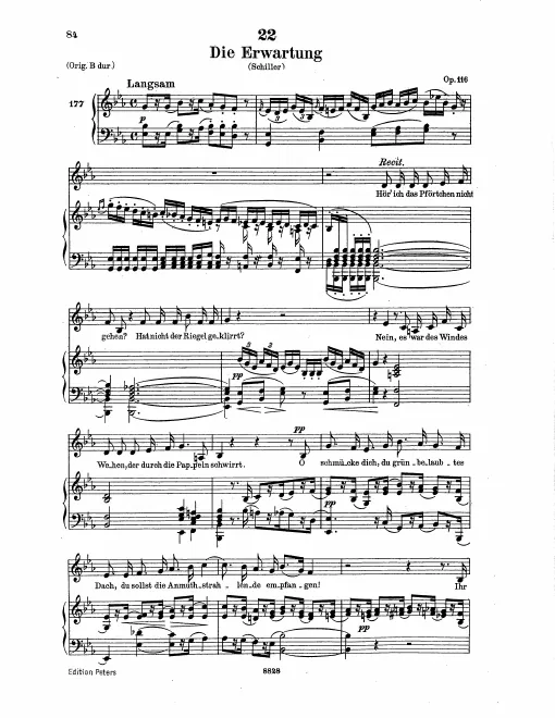 Complete Score (Low Voice, transposed to E♭ major)
