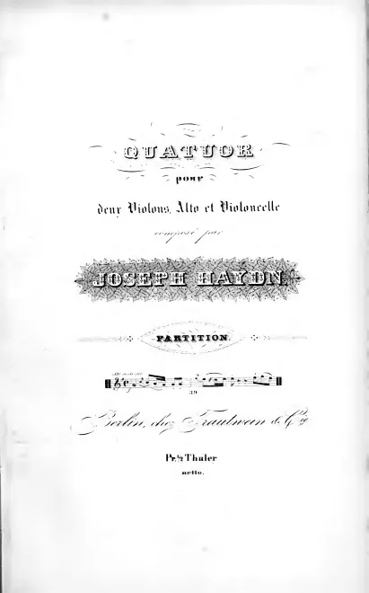 3. Quartet in G major, Hob.III:21