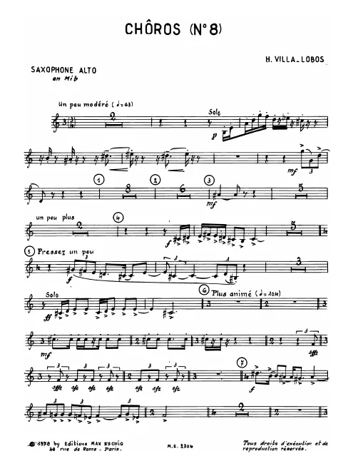 Alto Saxophone (E)