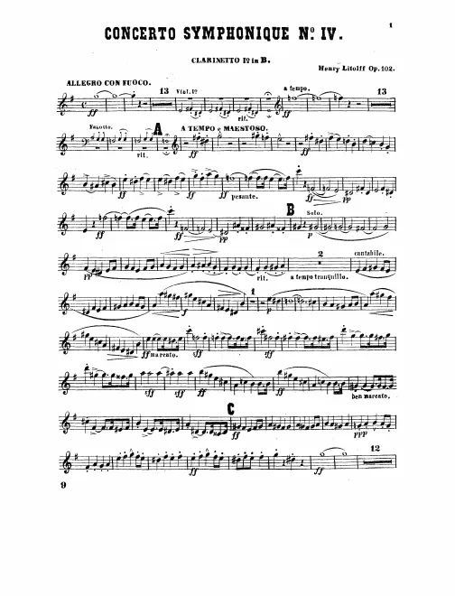 Clarinet 1, 2 (B♭)