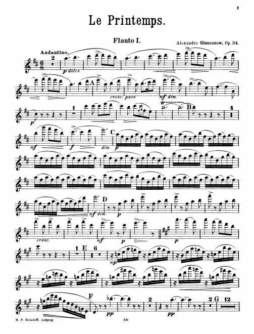 Flute 1, 2, 3/Piccolo
