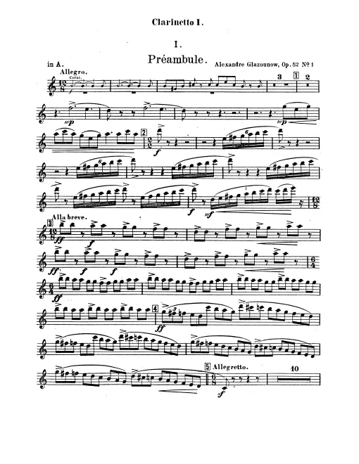 Clarinet 1, 2, 3 (A/B)