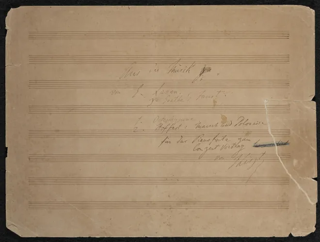 Zu Goethes Faust (S.496/2)
