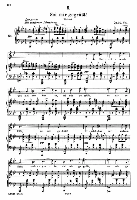 Complete Score (Original/High voice, B♭ major)