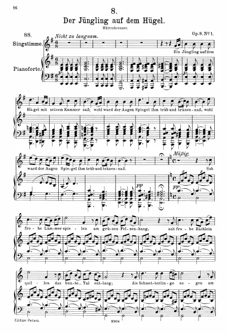 Complete Score (Original / High voice, E minor)