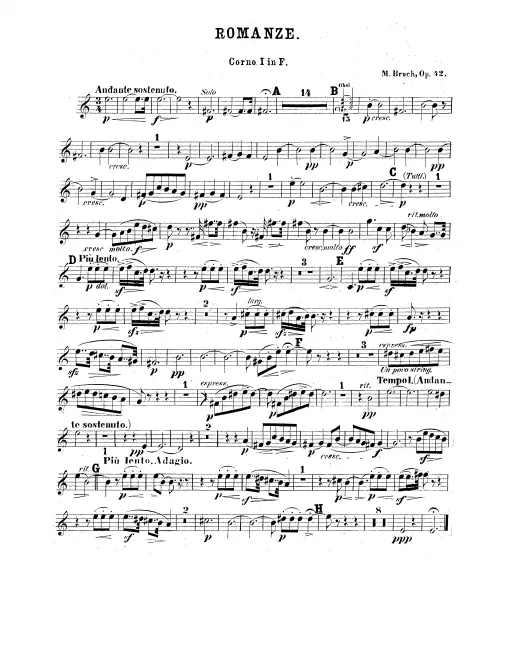 Horn 1, 2, 3, 4 (F)