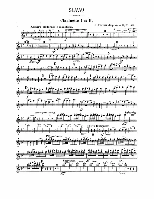 Clarinet 1, 2 (B♭)