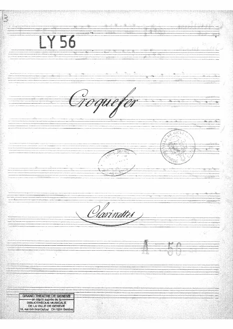 Clarinet 1/2 (C, B♭, A)
