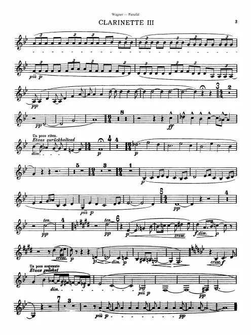 Clarinet 3 (B♭, A)