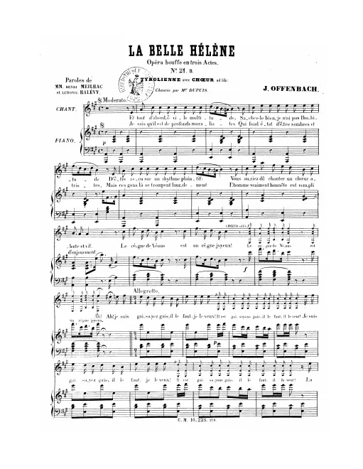 No.21b, Tyrolienne avec chœur: "Et tout d'abord" (Act III, No.21b)