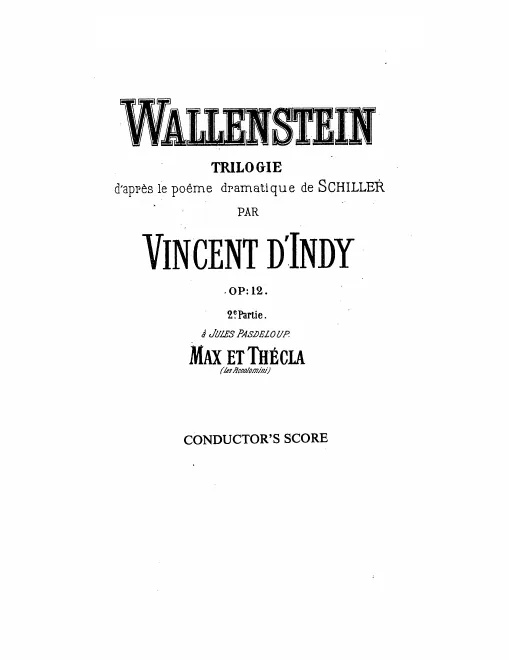 II. Max et Thécla (Les Piccolomini)
