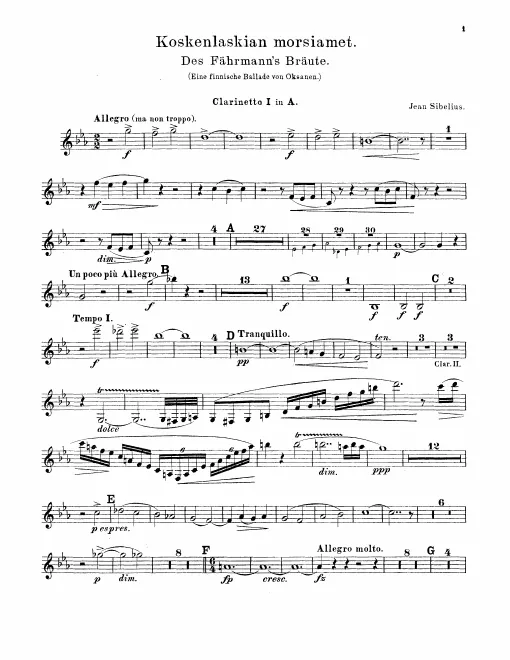 Clarinet 1, 2 (A)