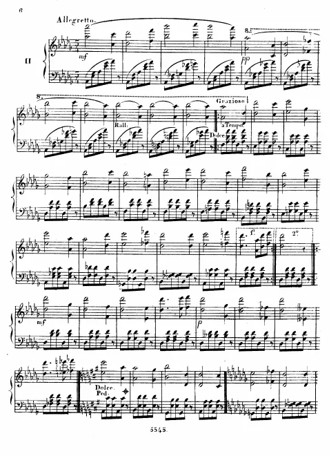 2. Allegretto in D♭ major