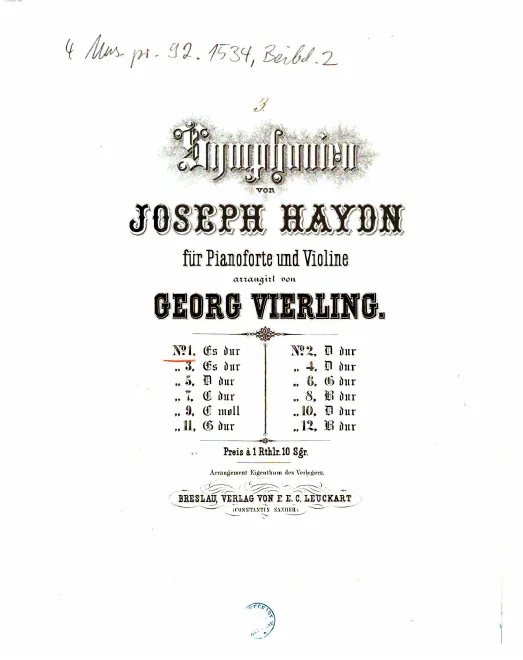 Symphony No.103 in , Hob.I:103 'Drum-roll'