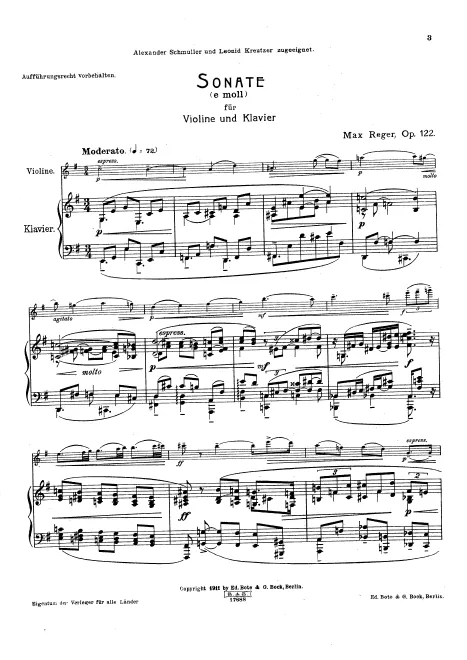 Piano Score and Violin Part
