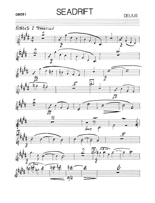 Oboe 1, 2, 3, English Horn