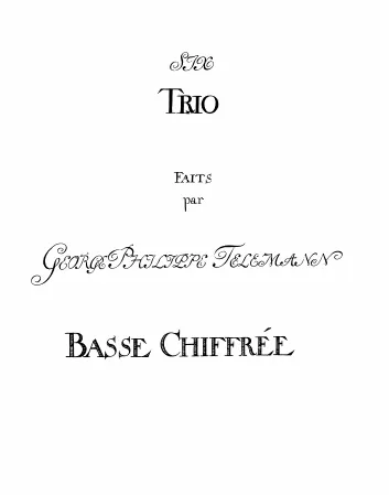 Continuo (Basse chiffrée)