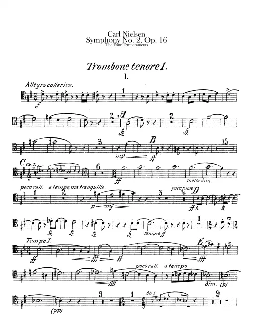 Trombone 1, 2, 3, Tuba